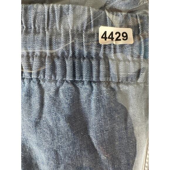 J. Crew Pants Chambray Drawstring Waist Tapered Cotton Med Echo Blue Wash NWT 18 - Picture 9 of 9